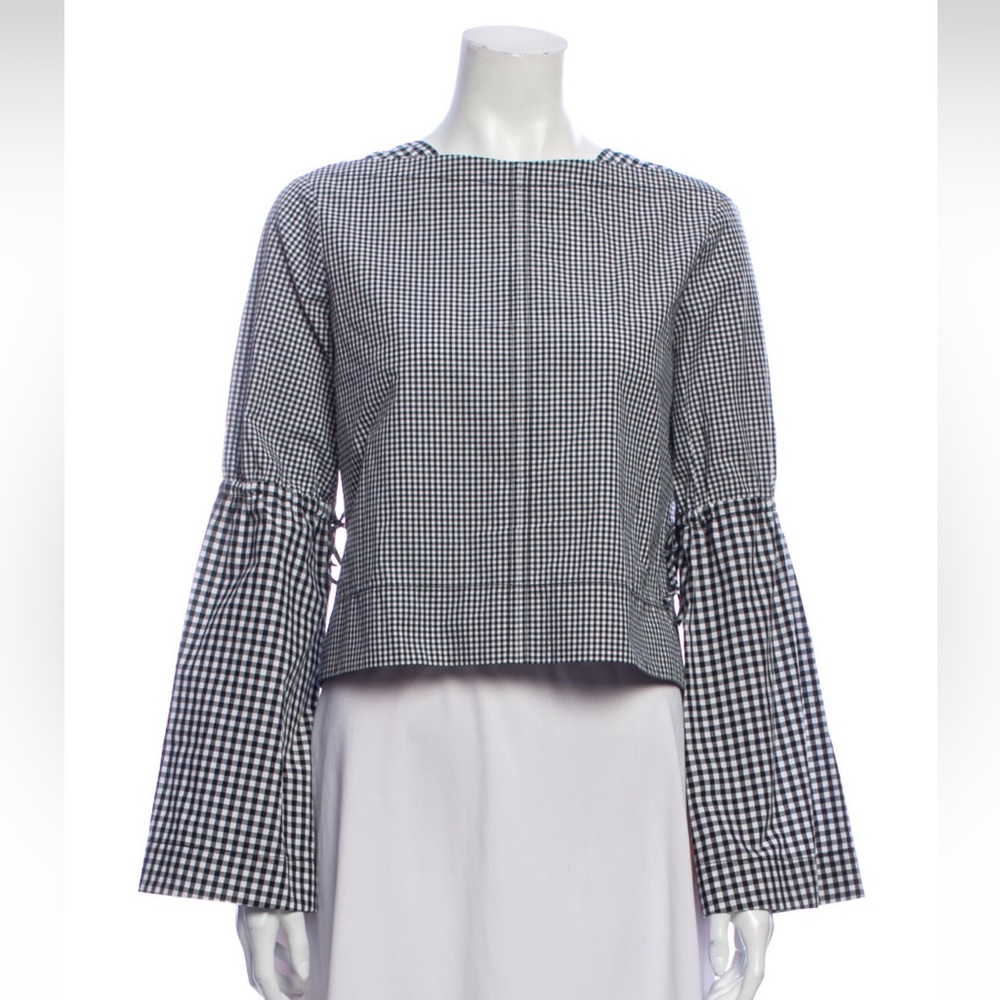Derek Lam 10 Crosby Gingham Top